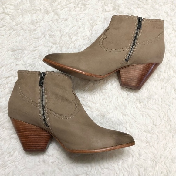 Frye Ash Reina Leather Booties Sz 10 - Picture 4 of 11